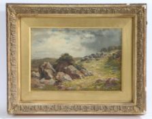 Samuel Henry Baker (British, 1824-1909) "On The Hills Above Pont ****, Finistere" initialled (