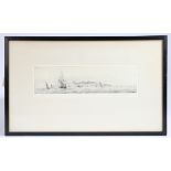 Rowland Langmaid (British 1897-1956) "Cliffs of Dover" Etching signed lower right housed within a