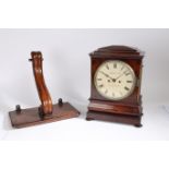 A 19th century mahogany cases bracket clock by Smith & Sons Clerkenwell, having a tapering