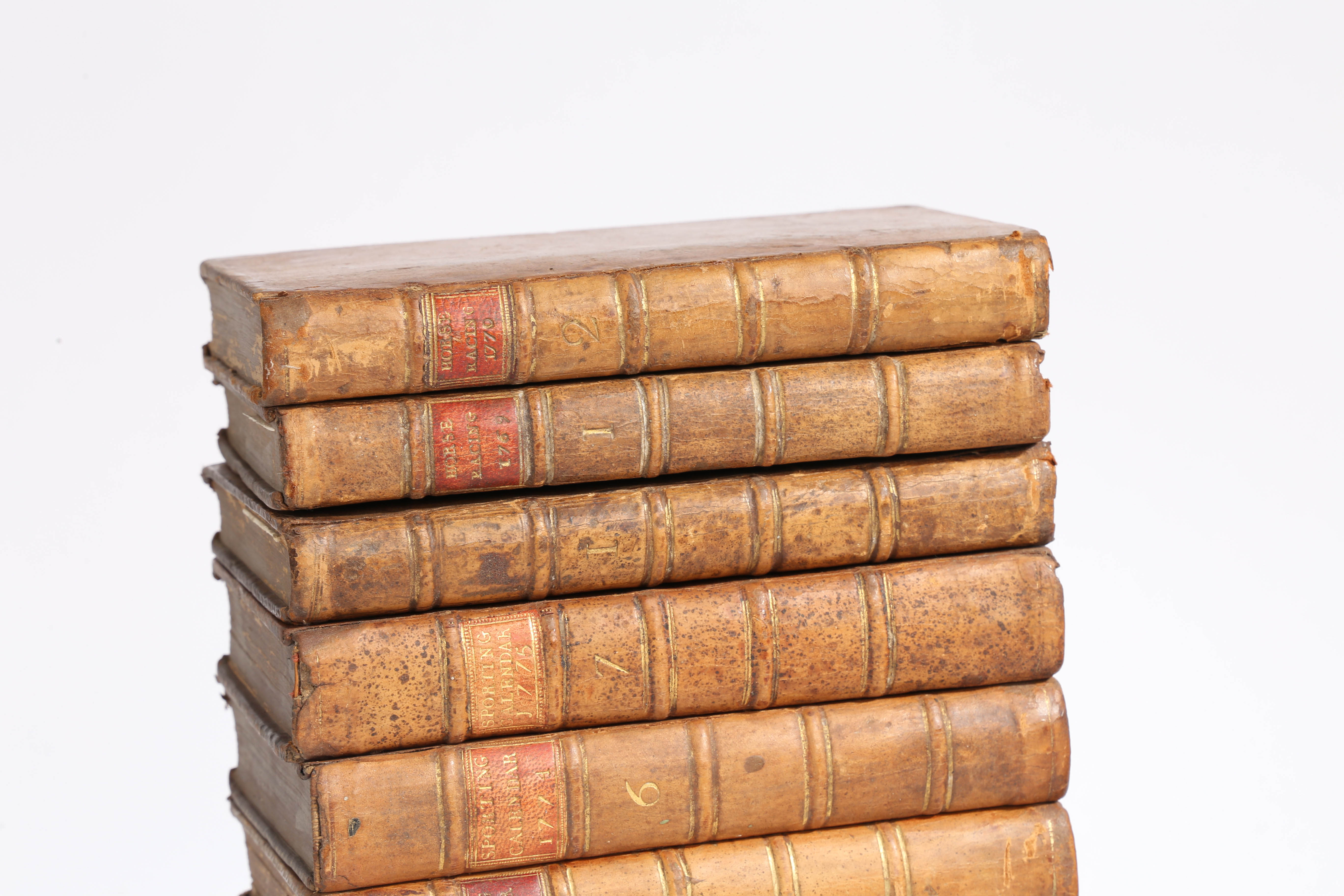 William Tuting & Thomas Fawconer "The Sporting Calendar" Volumes 1,2,3,3,4,6,7, 1769-1775 all - Image 4 of 7