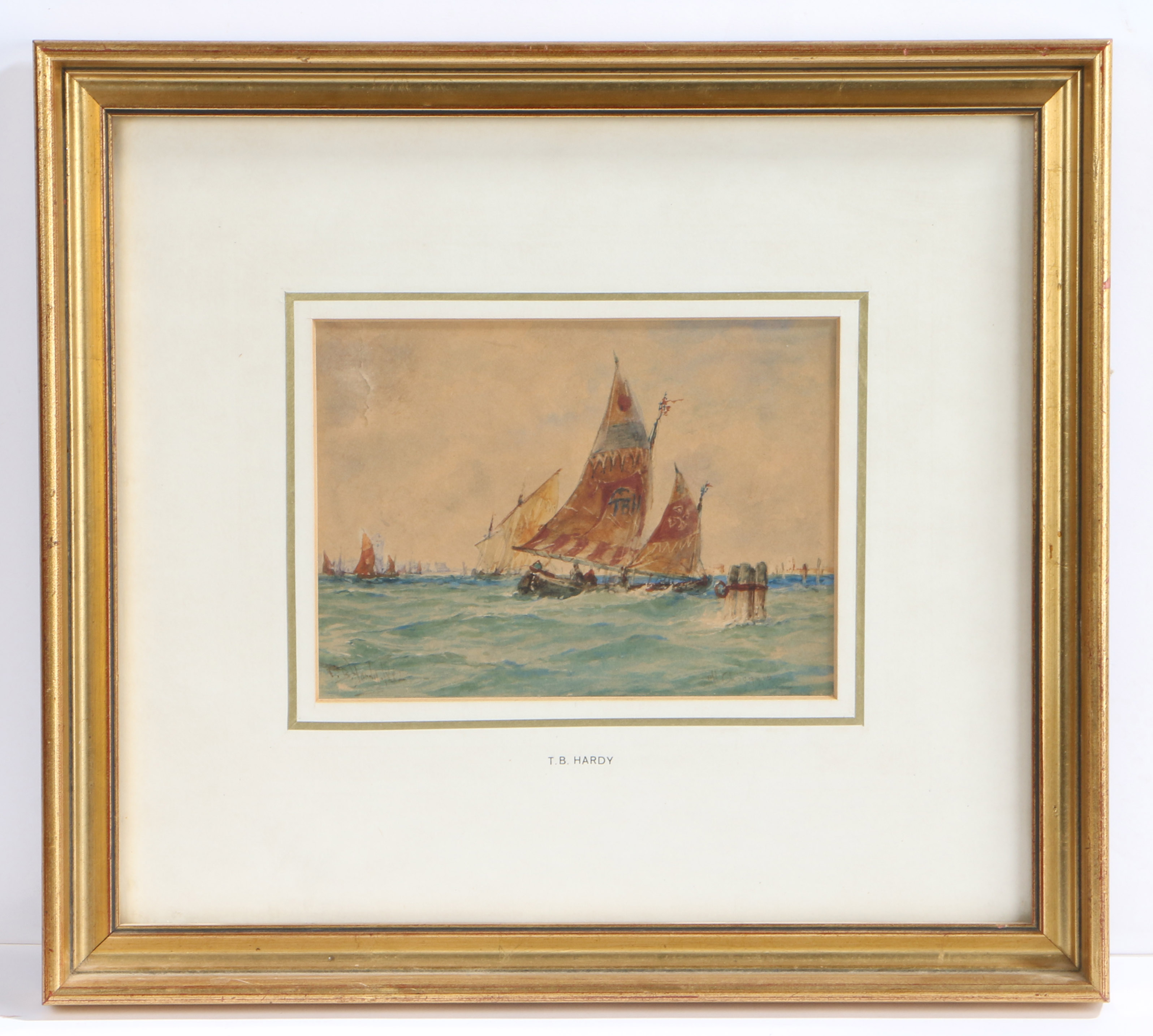 Circle of Thomas Bush Hardy (1842-1897) Venetian Boats bears signature (lower right), watercolour 13