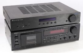 Hi Fi separates. Cambridge Audio Topaz AM10 Integrated Amplifier and a Denon DRM-550 Precision Audio