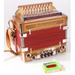 Hlavacek Accordion with soft case, accessories/ tools, and straps. Made in Czech Republic.