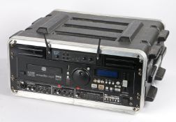 Portable Amplifer Cd player Transmitters unit, with Sound Dynamics 250 watt mixer amplifer, IMG CD-