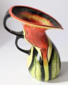 Lorna Bailey Ceramics. Blown ceramic vase, personally signed by Lorna Bailey. 51/100, with LJB