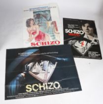 Schizo (1976), starring Lynne Frederick, Stephanie Beacham , John Leyton, and John Fraser. Three