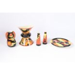 Lorna Bailey Ceramics. A collection of Lorna Bailey Ceramics in various patterns to include a "