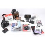 Canon EOS 40D digital SLR camera body with manuals, Canon BG-E2 battery grip, Canon M80 Media