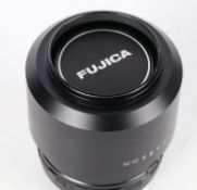Fujica EBC Fujinon SF 1:4 f=85mm lens with carrying case.