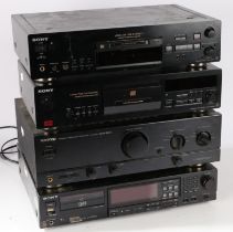 Hi Fi separates to include a Sony MDS-JB940 Minidisc Deck, Sony CDP-XB930E CD Player, Sony DTC-