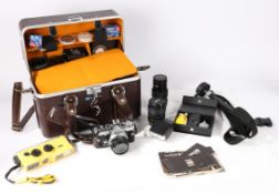 Camera Equipment. To include an Olympus OM-2N camera body, Olympus OM System Zuiko MC Auto-S 1:1.8