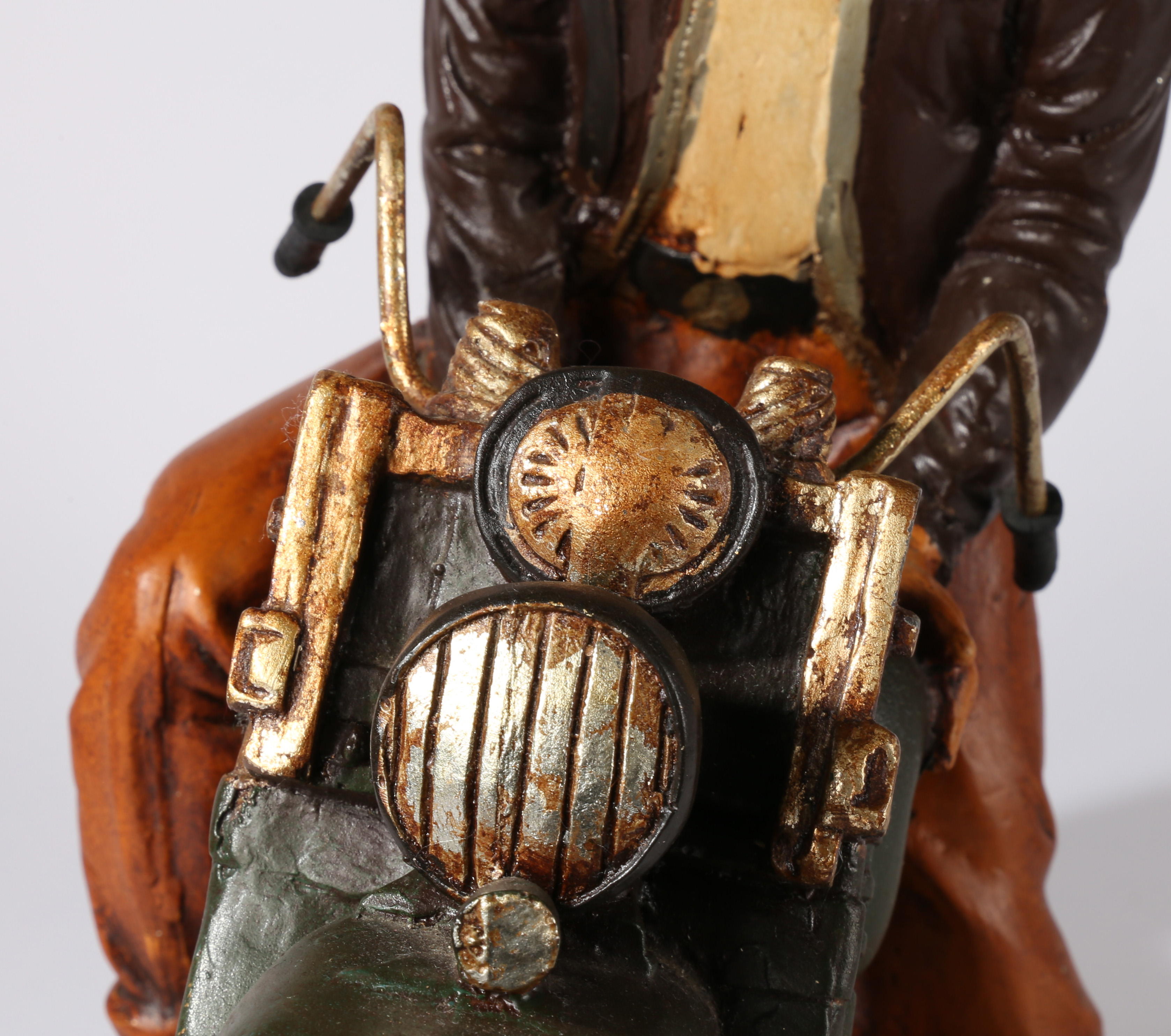 Large Elvis Presley model on a U.S. Army motorcycle with 'Memphis' guitar - Image 5 of 9