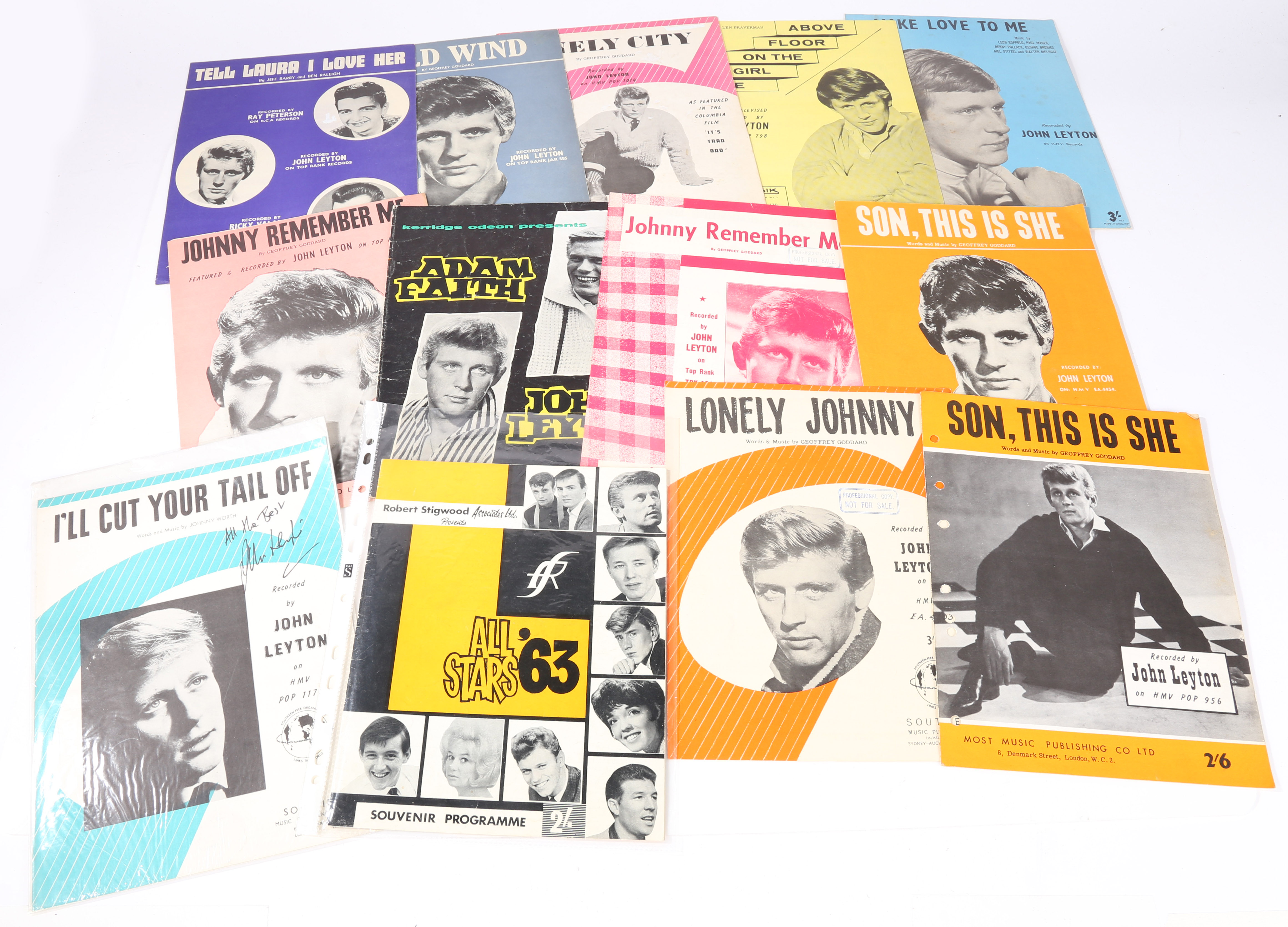 John Leyton. A collection of LPs, 45s, DVDs, and memorabilia relating to the music career of John - Image 9 of 32