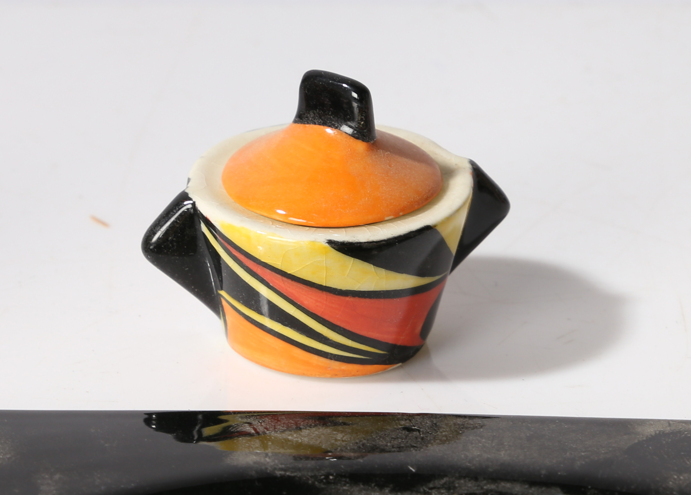 Lorna Bailey Ceramics. "Flame" miniature tea set. - Image 4 of 12