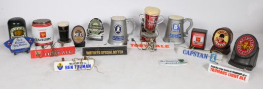 A large collection of pub advertising/ pump lights in various sizes, brands to include Guinness,