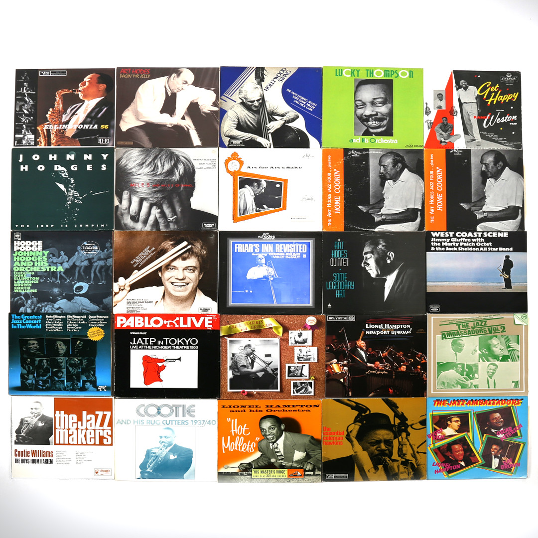 A collection of 200+ Jazz LPs. Woody Herman / Lionel Hampton / Erroll Garner / Coleman Hawkins /