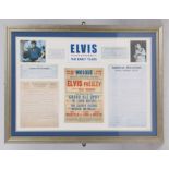 Elvis - The Early Years framed, limited edition replica montage