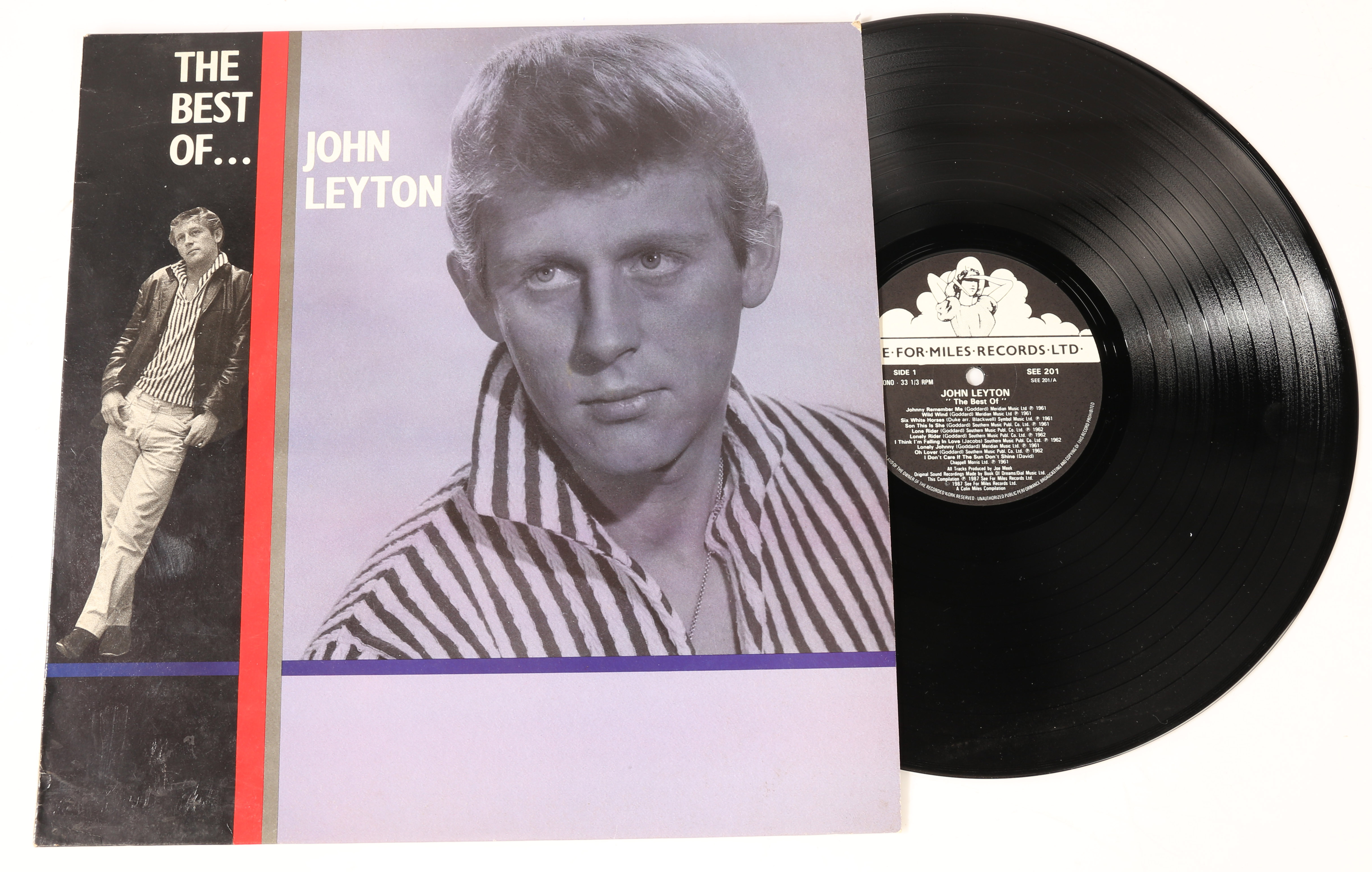 John Leyton. A collection of LPs, 45s, DVDs, and memorabilia relating to the music career of John - Image 18 of 32