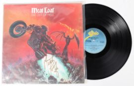 Meatloaf. An autographed copy of Bat Out Of Hell (EPC 82419) on vinyl, signed in gold ink to the