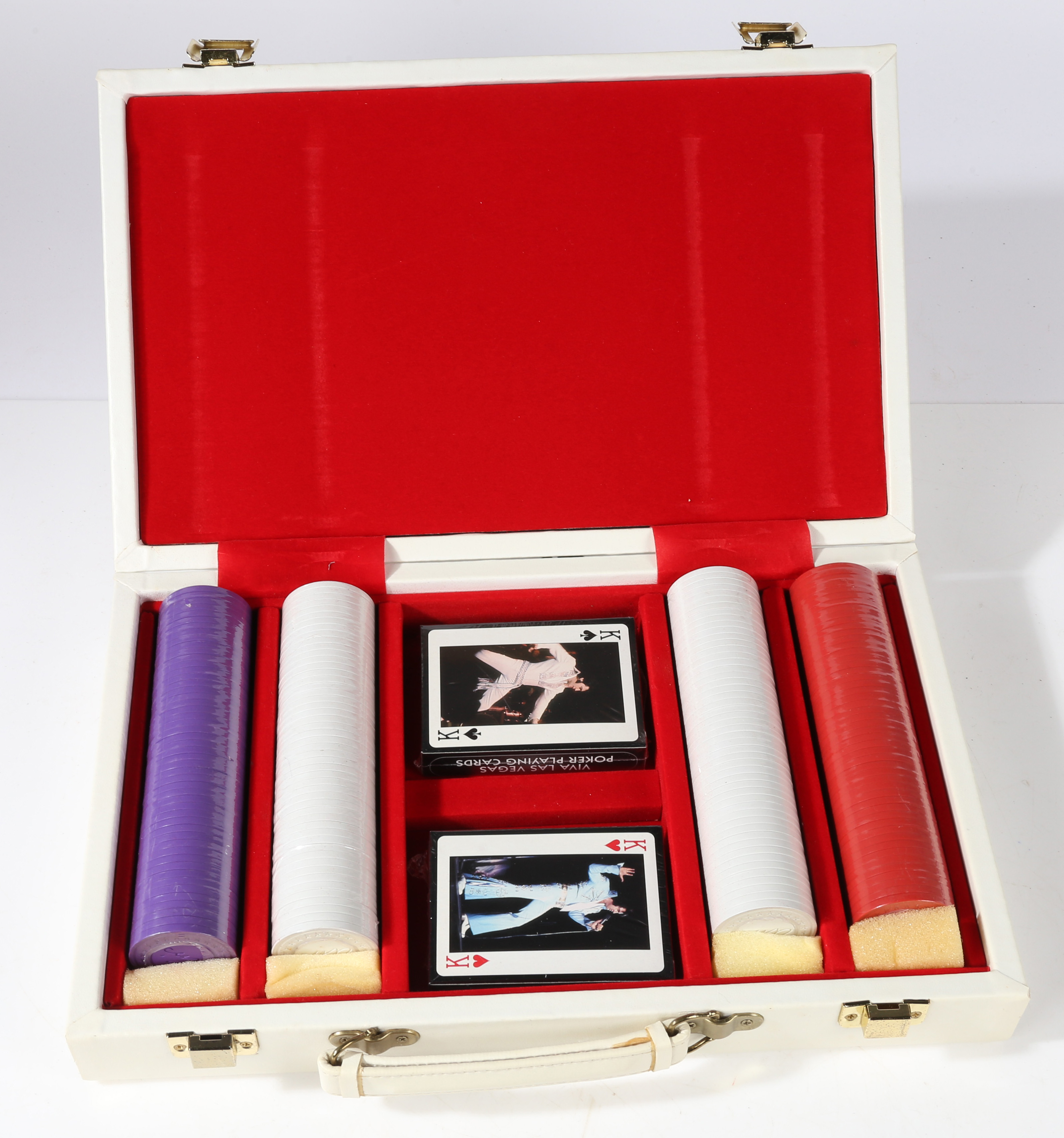 Elvis Presley 'Viva Las Vegas' Poker Set with Poker Chips and Playing Cards - Image 7 of 7