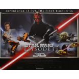 Star Wars. A collection of British Quad size Star Wars film posters. Episode I - The Phantom