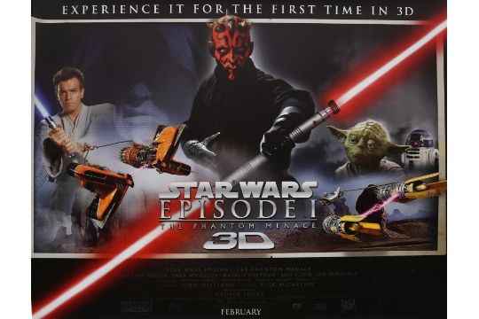 Star Wars. A collection of British Quad size Star Wars film posters. Episode I - The Phantom - Image 6 of 10