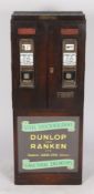 A mid 20th Century stamp dispenser, with makers plaque marked "Manufacturers Hall Telephone