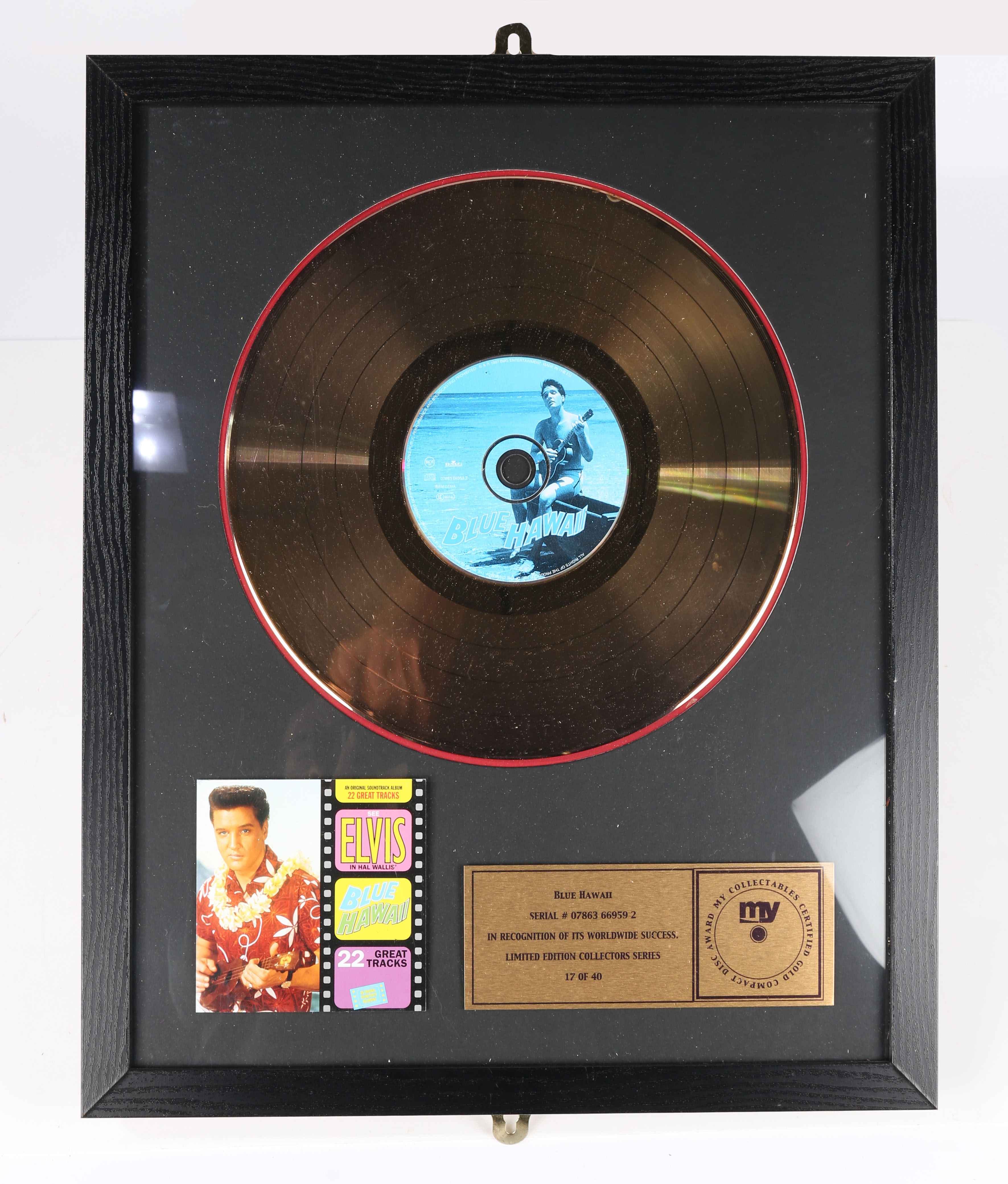 Three Elvis Presley limited edition gold plated discs - Image 7 of 9