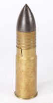 First/Second World War Imperial Japanese Navy 47mm shell case and projectile for the QF Hotchkiss
