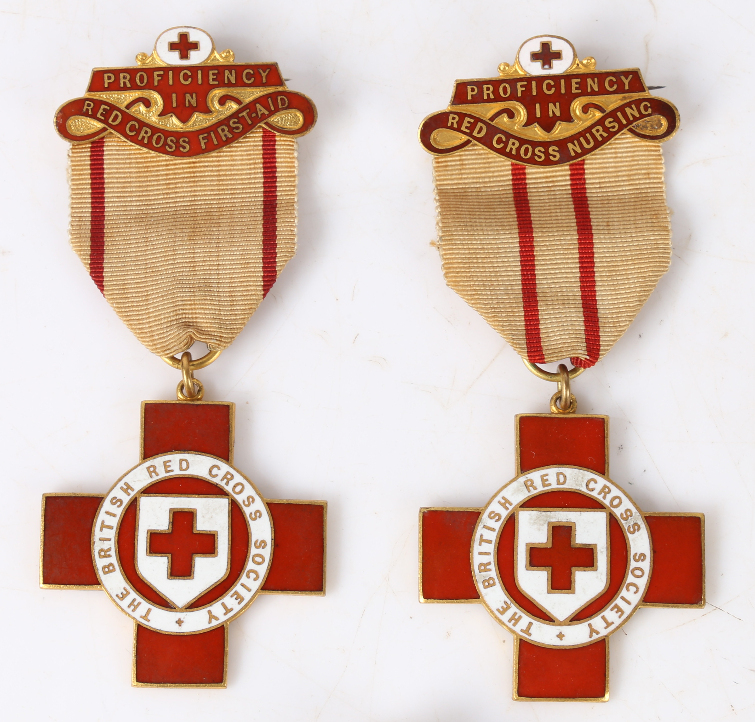 Group of attributed British Red Cross medals and badges, Scarce example of the short lived British - Image 3 of 40