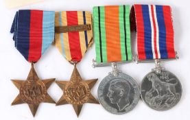 Second World War group of medals, 1939-1945 Star, Africa Star, Defence Medial, 1939-1945 British War