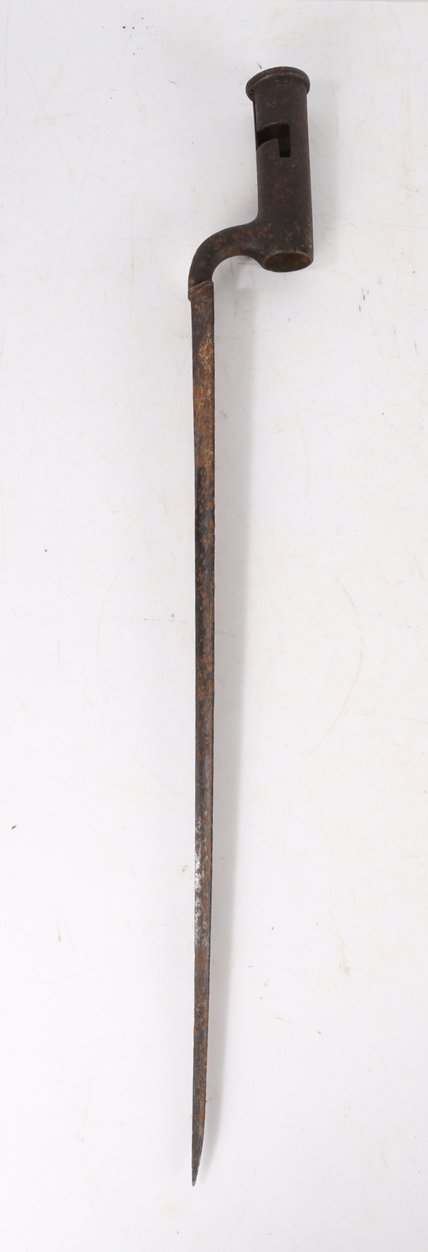 India Pattern Brown Bess Socket Bayonet, marked to the blade with a crown over 24, maker/retailer - Image 3 of 3