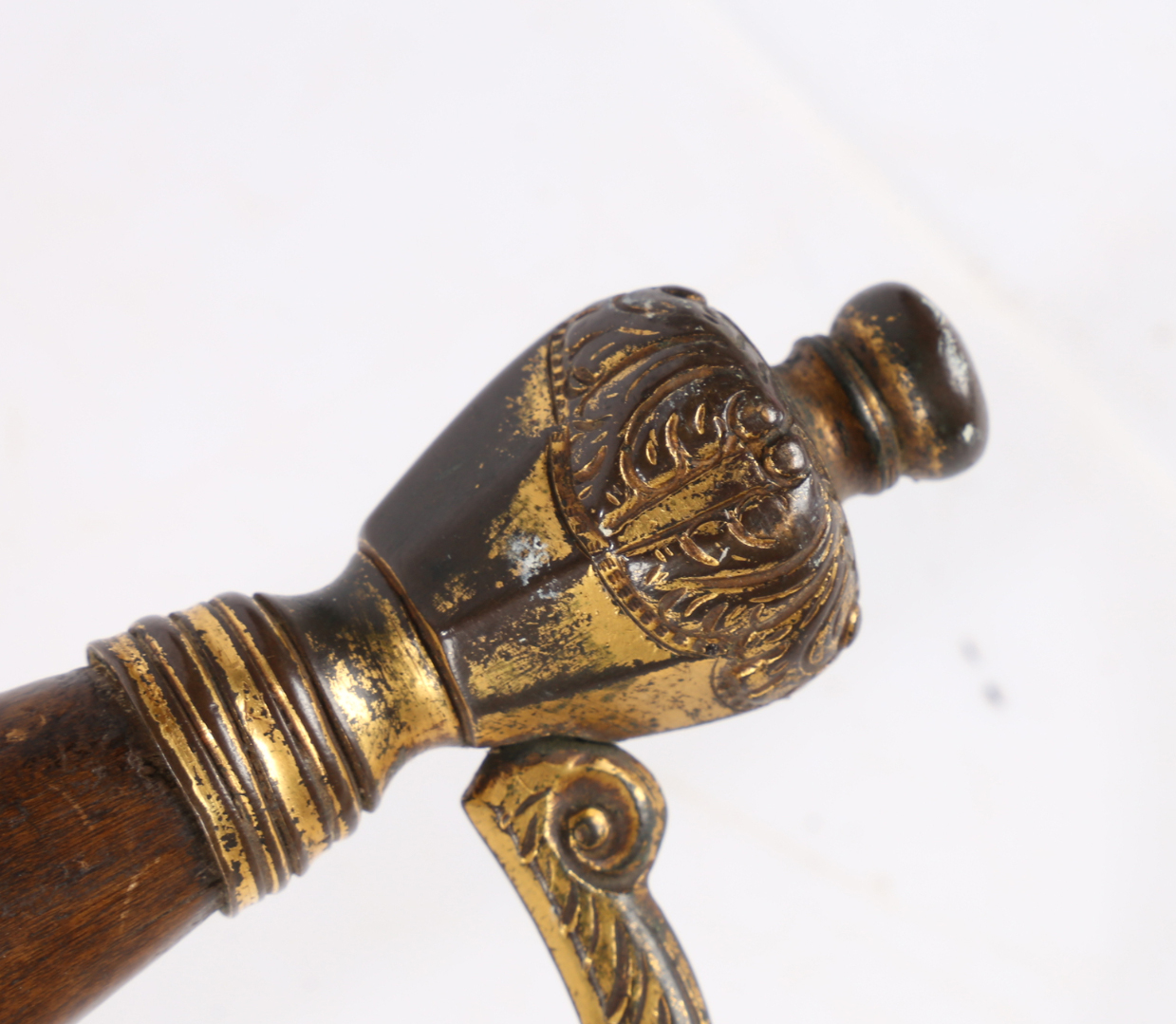 A British 1796 Pattern Officers Sword, steel blade engraved with crown over 'GR' and stand of arms - Image 5 of 7