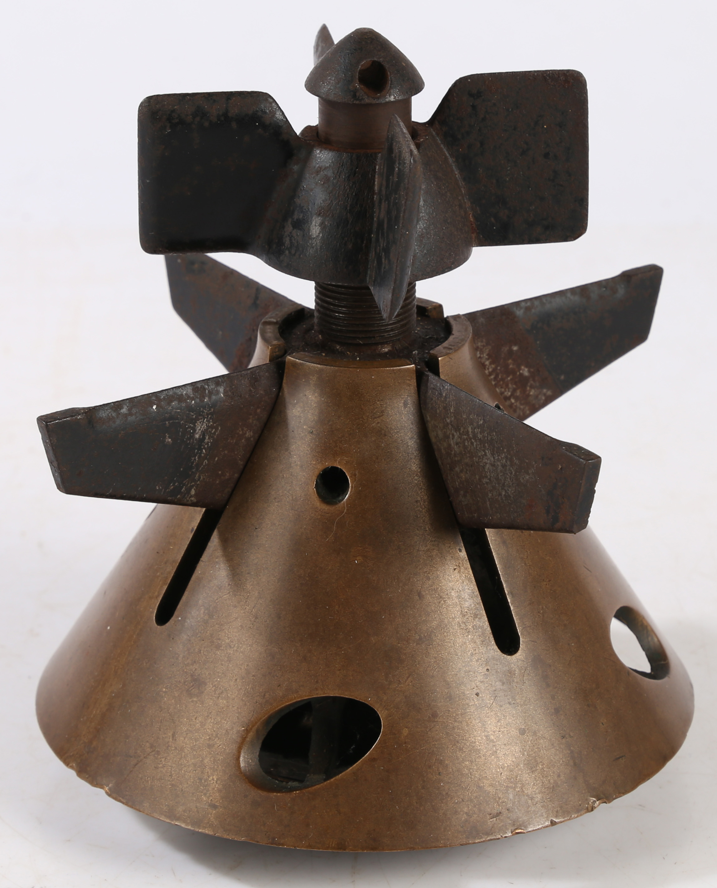 Torpedo fuze head with safety screw, possibly Russian, marked with a a backwards 'N' (Cyrillic?) - Image 3 of 8