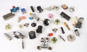 Miscellaneous RAF/MOD electronics, fittings, switches, valves, transmitters, etc, including,