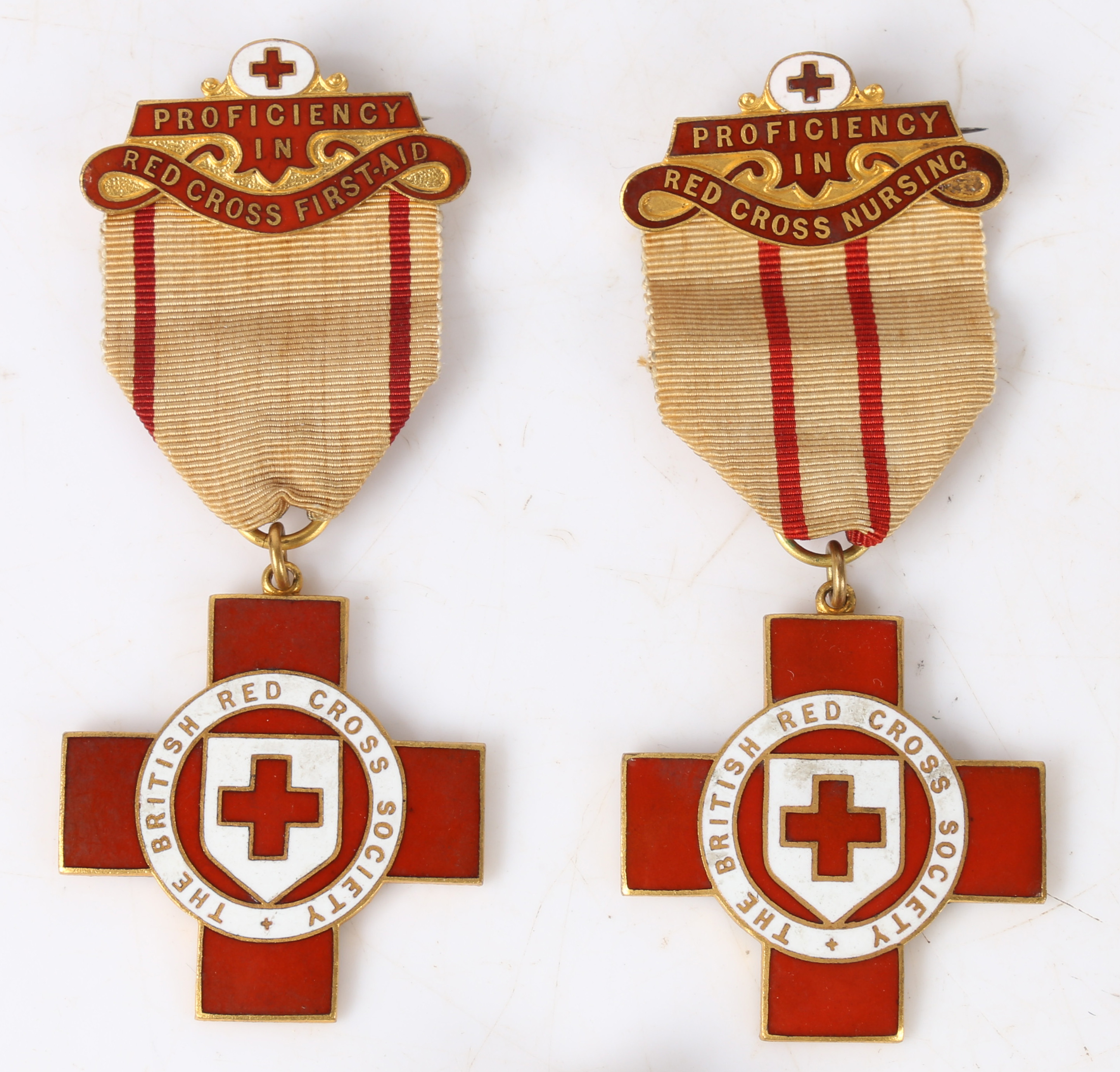 Group of attributed British Red Cross medals and badges, Scarce example of the short lived British - Image 33 of 40