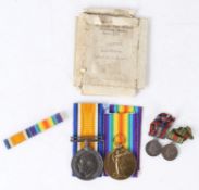 First World War pair of medals, 1914-1918 British War Medal and Victory Medal (F.12797 J.P. BROWN