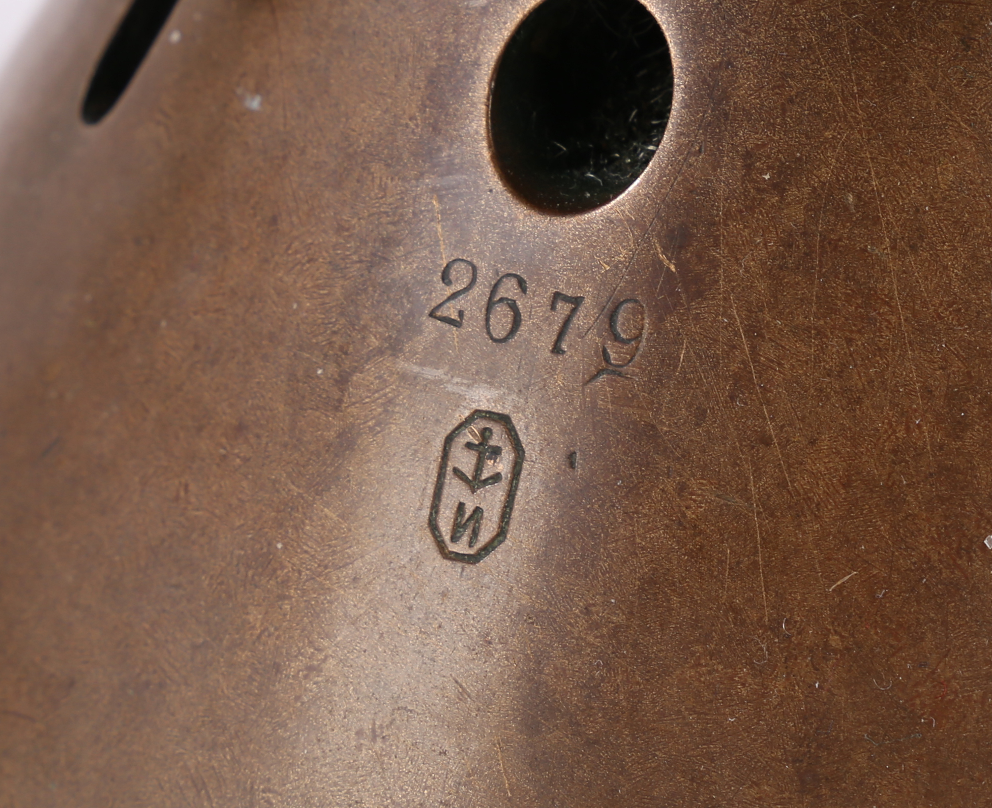 Torpedo fuze head with safety screw, possibly Russian, marked with a a backwards 'N' (Cyrillic?) - Image 2 of 8