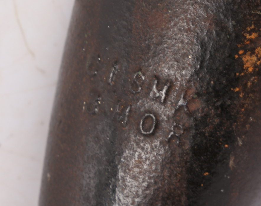 British 3" Mortar Smoke Round, tail present but detached from main body with connecting socket - Image 2 of 5