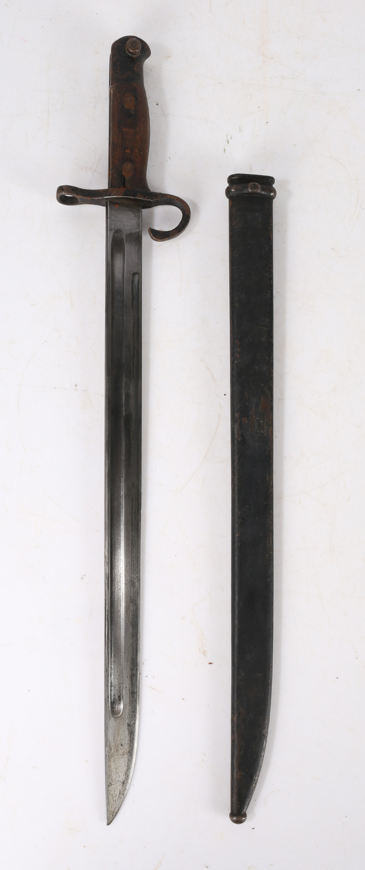 Second World War Japanese Type 30 Bayonet, for use with the Arisaka Type 30 rifle, early example - Image 3 of 3