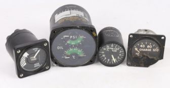 RAF/MOD Aircraft Instruments, Oil Pressure and Temperature Gauge, stores ref No. 6A/8809, Feel