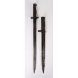 First World War British Pattern 1907 bayonet by Wilkinson, marked on one side of the ricasso with