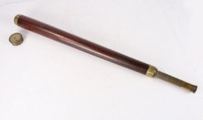 19th century single draw telescope by Dolland of London, the draw tube inscribed with the makers