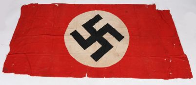 Second World War German Vehicle Recognition Flag, swastika flag draped on vehicles so that Luftwaffe
