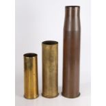 Large Calibre Shell Cases, British 25 Pdr shell case marked 'E.C.C.' and dated 1938 to the base,