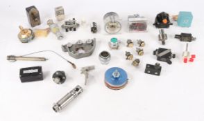 Miscellaneous RAF/MOD electronics, fittings, switches, valves, transmitters, etc, including, Gear