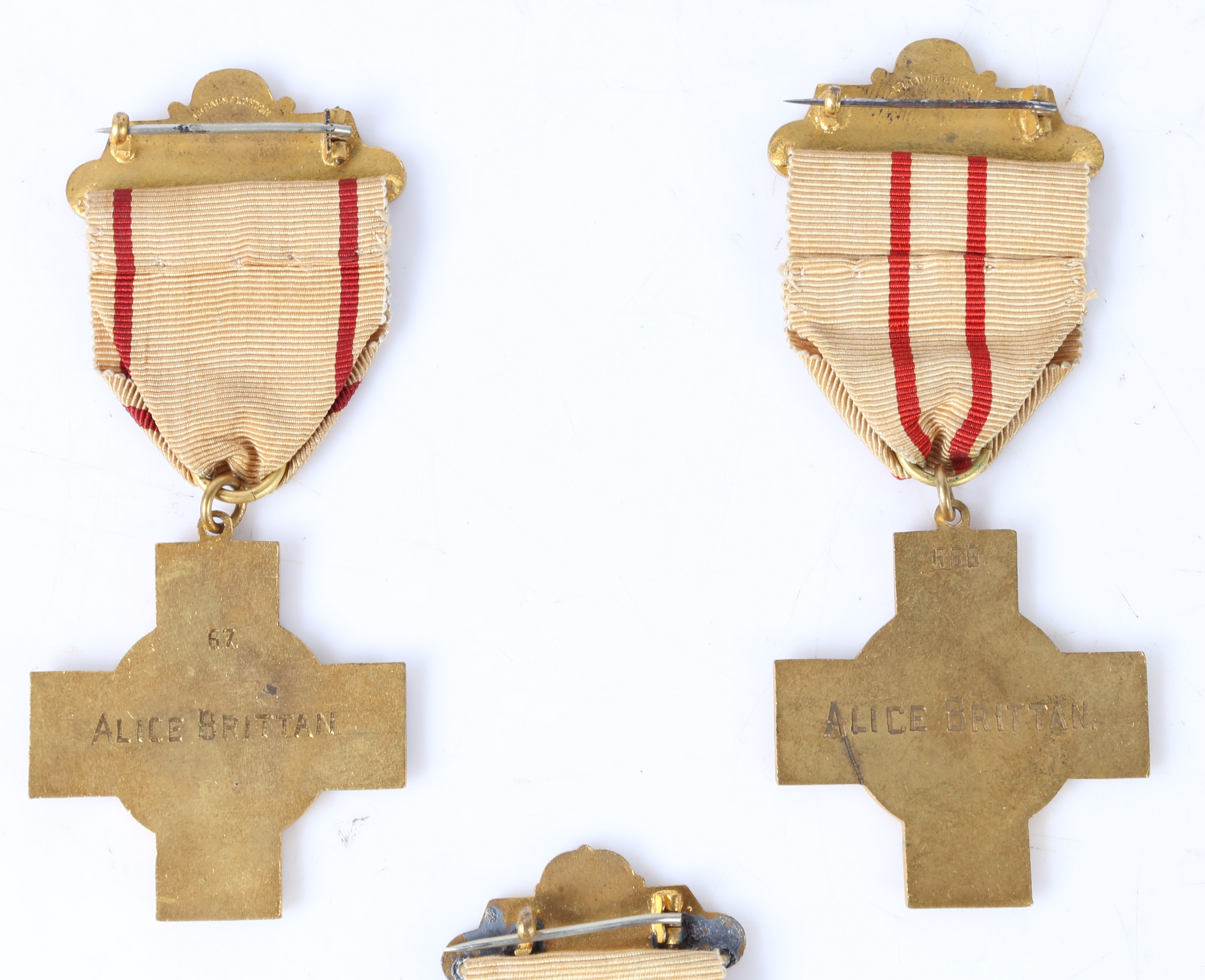 Group of attributed British Red Cross medals and badges, Scarce example of the short lived British - Image 39 of 40