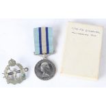 Queen Elizabeth II Royal Observer corps Medal, 1st issue (CHIEF OBSERVER J.E. GARDNER), held in