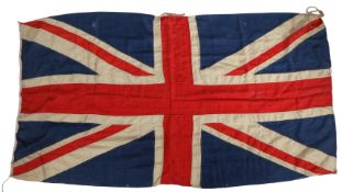 Union Jack flag, circa 1922, attributed to HMS Despatch circa 1922, bunting material, multi piece
