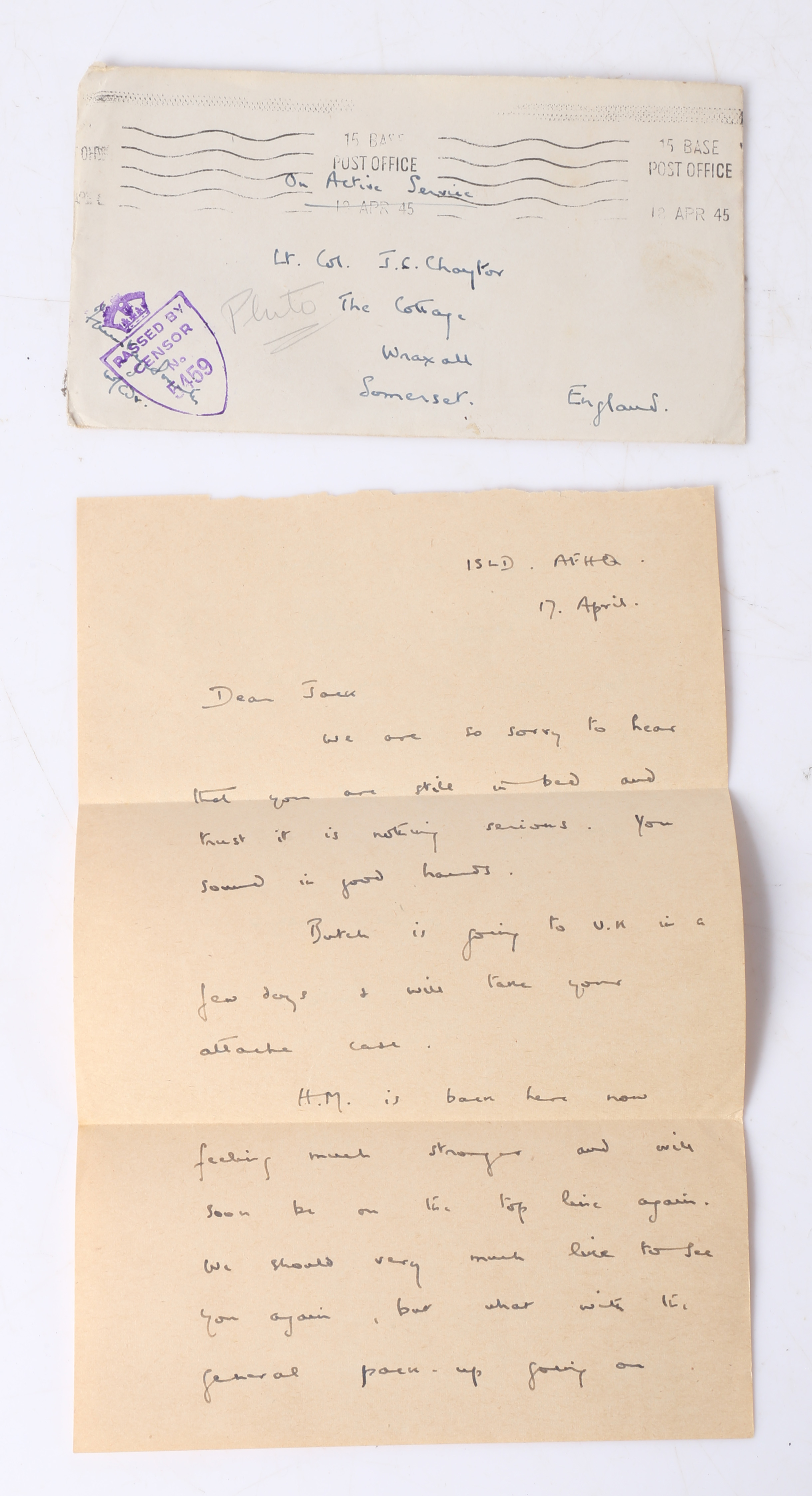 Collection of First & Second World War ephemera & photographs to Colonel John Clervaux Chaytor, - Image 14 of 70